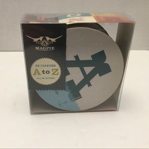 Magpie a-z coaster set new in box